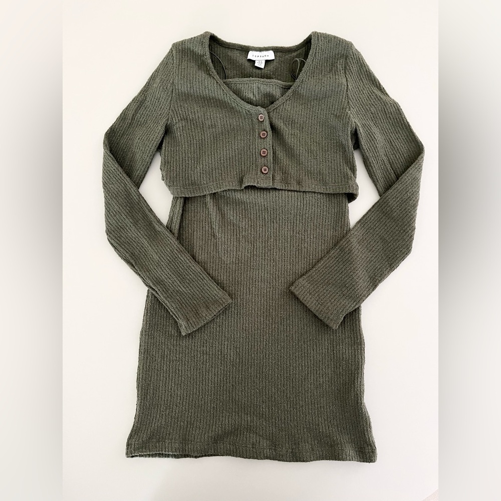 Topshop Bodycon Dress w/ Mini Cardigan